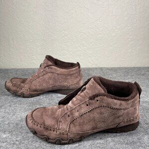 SKECHERS‎ Bikers Totem Pole Chukka Boots Brown Leather Memory Foam Size US 9